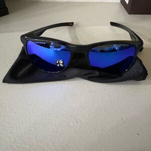 Oakley Trillbe X Black Sunglasses with Violet Iridium Polarized Lens